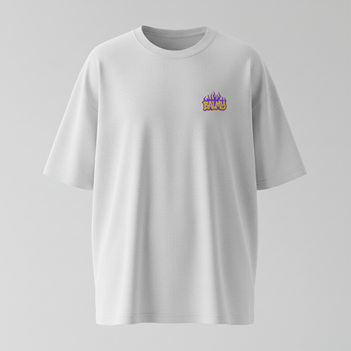 Balmy Flames Unisex Oversized T-Shirt
