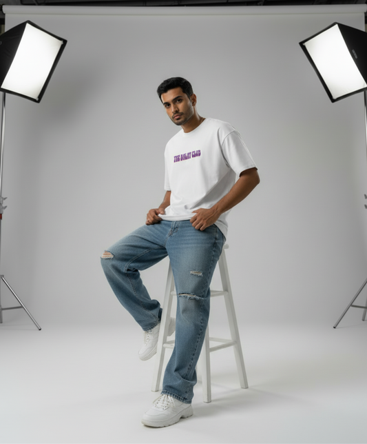 RISE HIGH OVERSIZED UNISEX GRAPHIC T-SHIRT