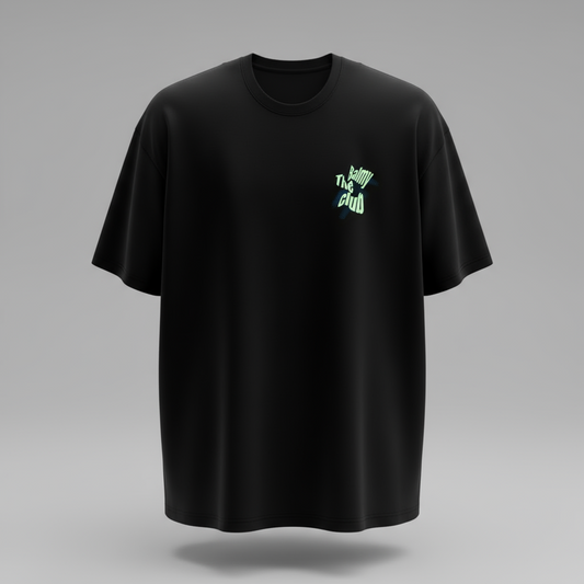 THIS IS FINE OVERSIZED UNISEX TYPOGRAPHY T-SHIRT