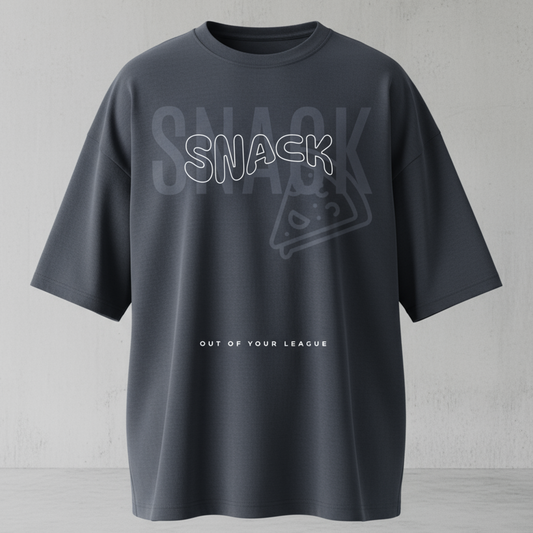 SNACK OVERSIZED UNISEX GRAPHIC T-SHIRT