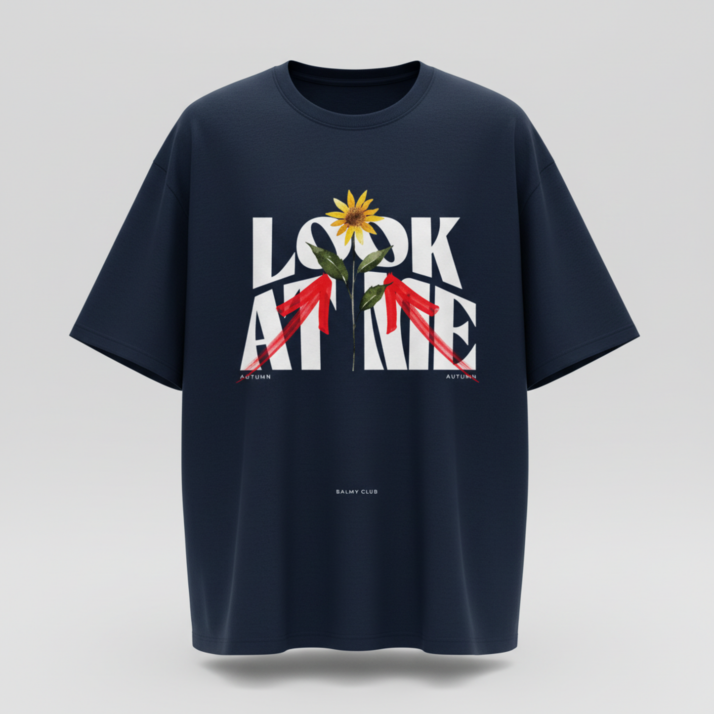 LOOK AT ME OVERSIZED UNISEX GRAPHIC T-SHIRT