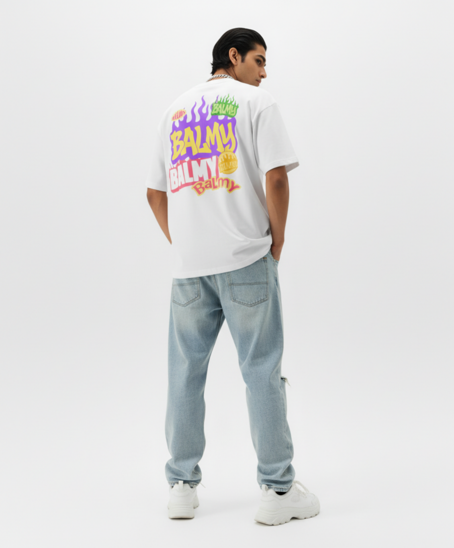 BALMY FLAMES UNISEX OVERSIZED T-SHIRT