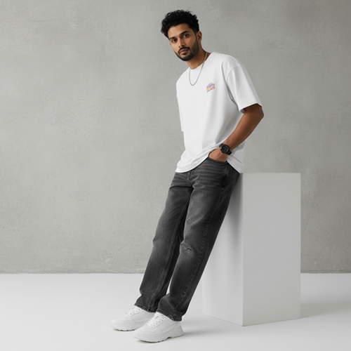 Balmy  Flames Unisex Oversized T-Shirt