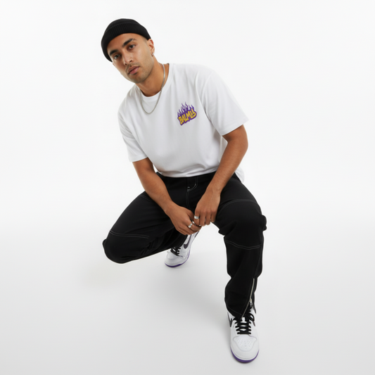 BALMY FLAMES UNISEX OVERSIZED T-SHIRT