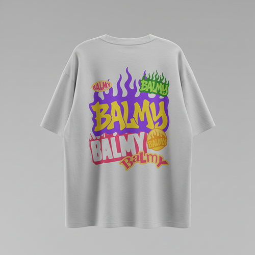 Balmy  Flames Unisex Oversized T-Shirt