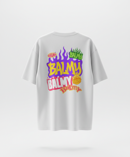 BALMY FLAMES UNISEX OVERSIZED T-SHIRT
