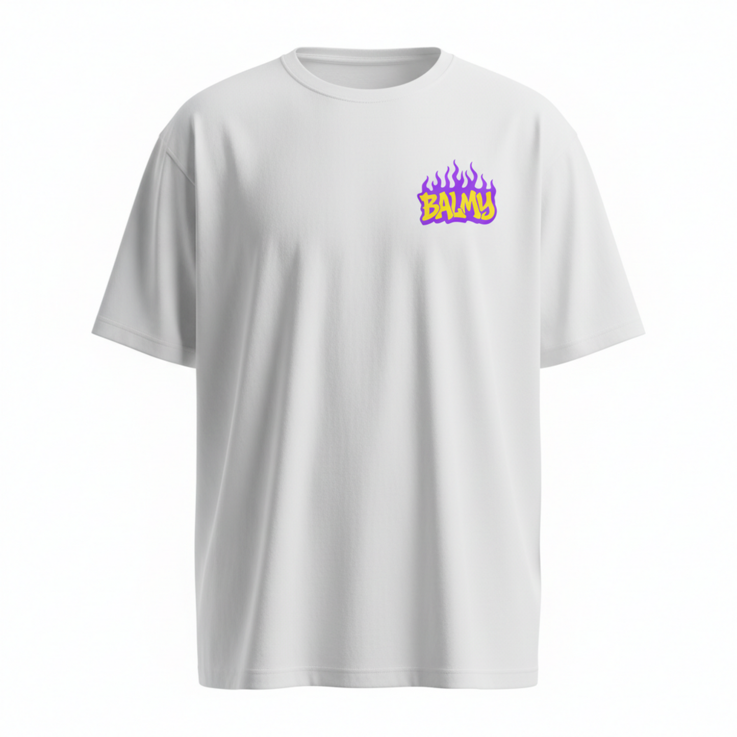 BALMY FLAMES UNISEX OVERSIZED T-SHIRT