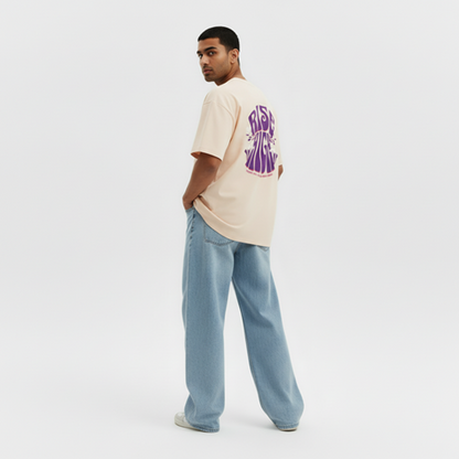 RISE HIGH OVERSIZED UNISEX GRAPHIC T-SHIRT