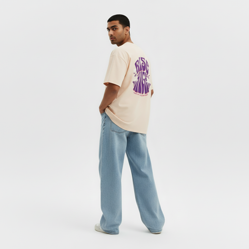 RISE HIGH OVERSIZED UNISEX GRAPHIC T-SHIRT