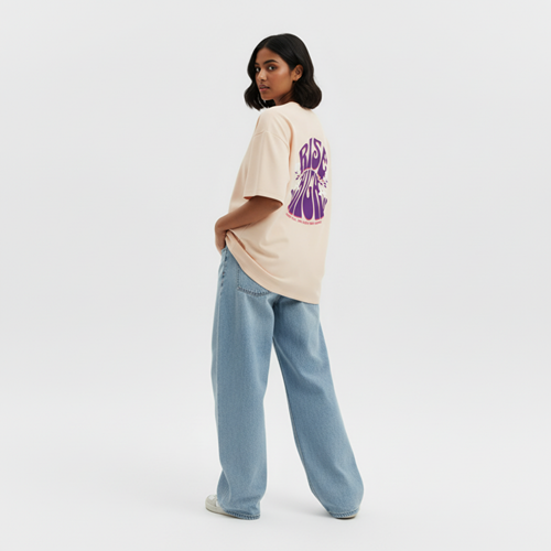 RISE HIGH OVERSIZED UNISEX GRAPHIC T-SHIRT
