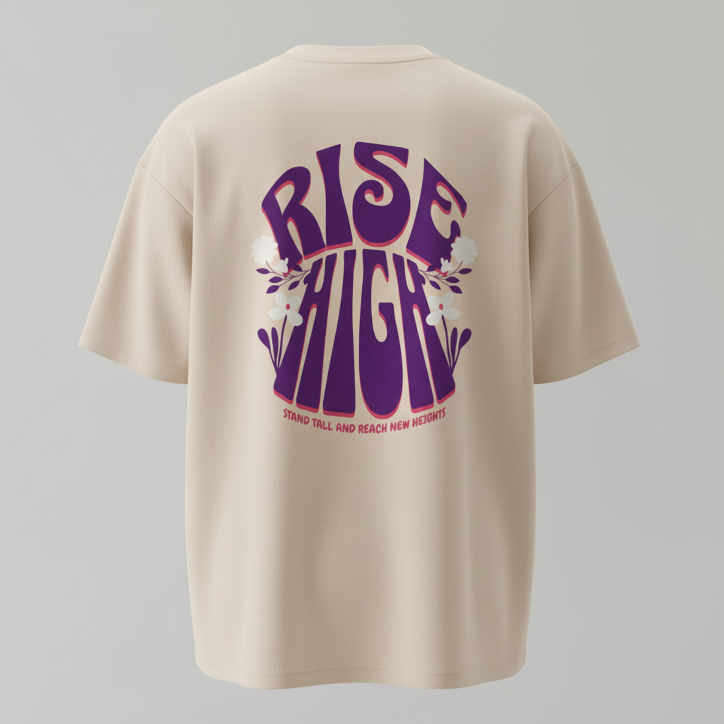 RISE HIGH OVERSIZED UNISEX GRAPHIC T-SHIRT