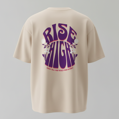 RISE HIGH OVERSIZED UNISEX GRAPHIC T-SHIRT