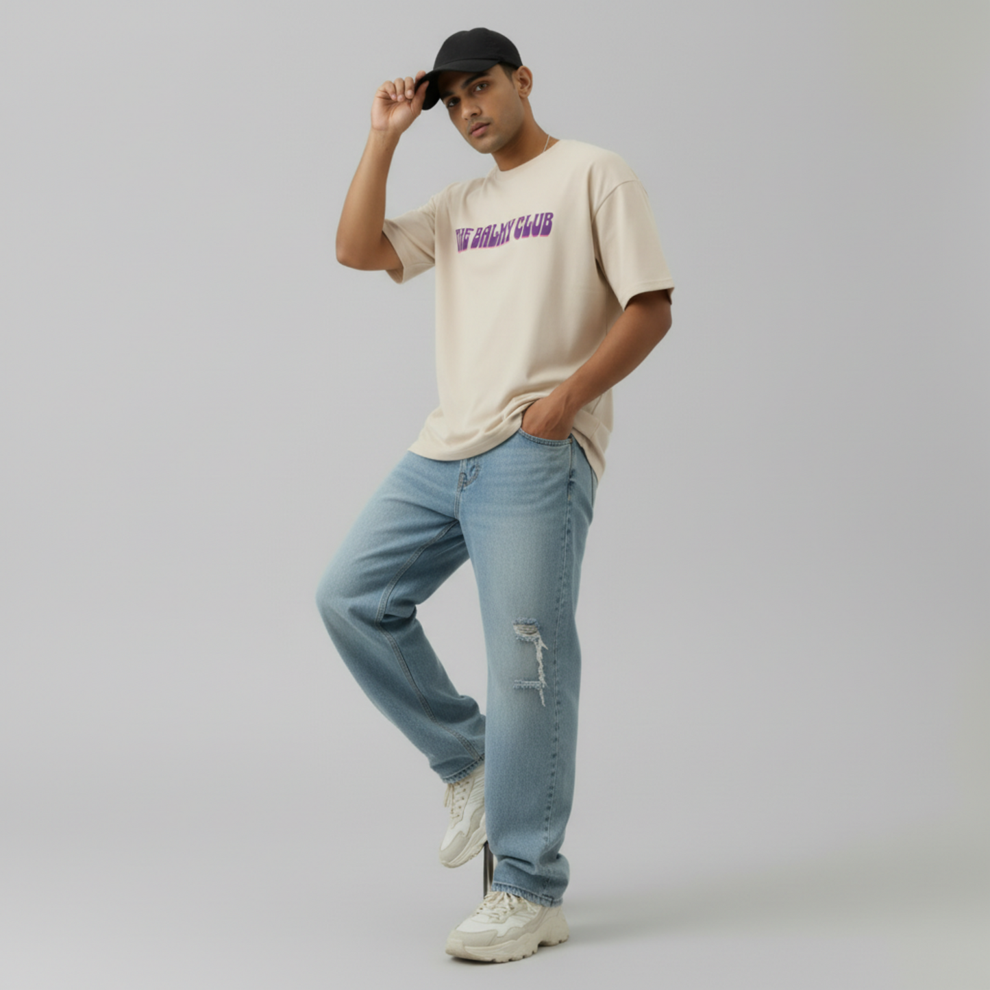 RISE HIGH OVERSIZED UNISEX GRAPHIC T-SHIRT