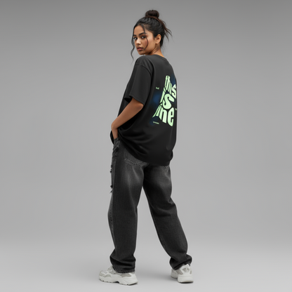 THIS IS FINE OVERSIZED UNISEX TYPOGRAPHY T-SHIRT