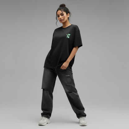 THIS IS FINE OVERSIZED UNISEX TYPOGRAPHY T-SHIRT