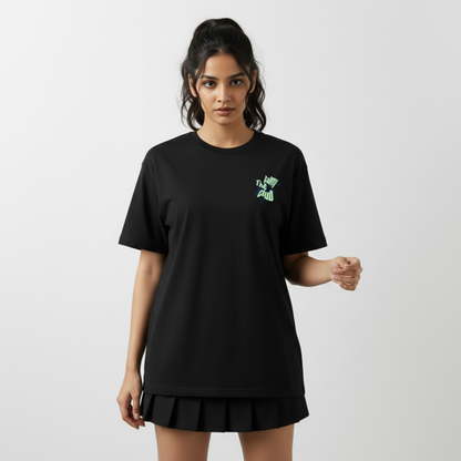 THIS IS FINE OVERSIZED UNISEX TYPOGRAPHY T-SHIRT